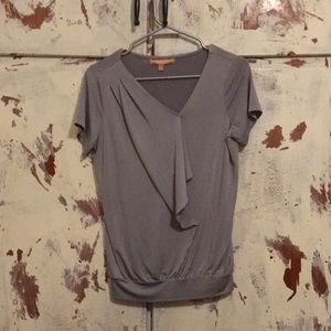 Ellen Tracy Gray Blouse